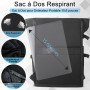 hk Sac a Dos Extensible 27L Sac Roll-Top Etanche Grand Sac a Dos PC Portable 15.6 Pouces avec USB Charging Port Pour Hommes Femm
