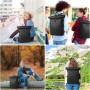 hk Sac a Dos Extensible 27L Sac Roll-Top Etanche Grand Sac a Dos PC Portable 15.6 Pouces avec USB Charging Port Pour Hommes Femm
