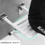 Siege de Douche Mural Rabattable,Tabouret de Douche Pliable Mural,Chaise De Douche Antidérapante,avec des Jambes Tabouret dans M