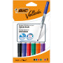 BIC Velleda 1741 Feutres pour Tableau Blanc Effaçables à Sec (Parfait pour l'Ecole et au Bureau / Pointe Conique Moyenne) - Coul