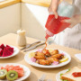 Sinofort 4 Pièces 1000ml Bouteille Sauce, Plastique Pipette Cuisine, Réutilisable Translucient Squeeze Bottle avec 1 Brosse De N