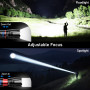 Blukar Lampe Torche LED 2 Couleurs, 2000LM Lampe de Poche Rechargeable LED Ultra Puissante en Aluminium, 10 Modes & IPX6 Étanche