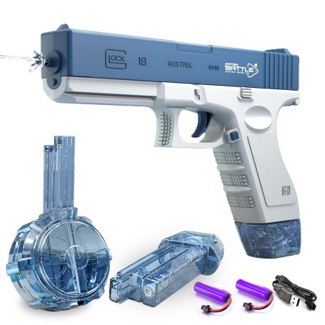 Pistolet à Eau électrique, Automatique à Une Touche Super 434cc + 58cc Grande Capacité avec Portée Allant Jusqu'à 32 Pieds Le Pl