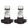 Tbest psx24w, Psx24W Ampoule Rouge, Psx 24W, Phares Antibrouillard Et Phares Antibrouillard, 2Pcs 12‑24V 100W 6000K Blanc Voitur