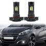 2x PSX24W 2504 12276 Ampoule LED Feux de brouillard pour P'eugeot 207 2009-2012, P'eugeot 208 2012-2019, P'eugeot 2008 2013-2019
