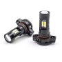 2x PSX24W 2504 12276 Ampoule LED Feux de brouillard pour P'eugeot 207 2009-2012, P'eugeot 208 2012-2019, P'eugeot 2008 2013-2019