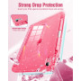 MoKo Coque pour iPad(A16) 11e Gén 11" 2025/iPad 10e Gén 10,9" 2022, Étui Scintillant avec Fente Stylet, Housse avec Coque Arrièr