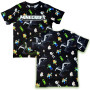 T-shirt enfant Creeper Minecraft - T-shirt garçon noir en coton avec imprimé officiel - T-shirt enfant gadget Minecraft - Idée c