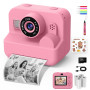 Appareil Photo Instantané pour Enfants - 1080P 2,4", Mode Video et Selfie avec Papier d'impression et Carte 32 Go, Jouet Cadeau 