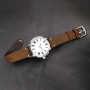 BISONSTRAP Bracelets de Montre pour Homme, Bracelets en Cuir Cousus à la Main, Dégagement Rapide, 18mm 20mm 22mm