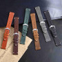 BISONSTRAP Bracelets de Montre pour Homme, Bracelets en Cuir Cousus à la Main, Dégagement Rapide, 18mm 20mm 22mm