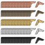 DHSBGWSX 100 Pièces Protecteurs de Coins de Livres, Protection d'angles en Métal, Coin pour Scrapbooking, Décoration d'angle Tri