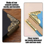 DHSBGWSX 100 Pièces Protecteurs de Coins de Livres, Protection d'angles en Métal, Coin pour Scrapbooking, Décoration d'angle Tri