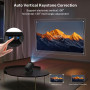 Mini Projecteur Supporte 4K 1080P Full HD Wi-FI 6 & Bluetooth 5.4 Android 14 Apps intégrées Portable Vidéoprojecteur, Auto Keyst