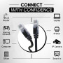 Mr. Tronic Câble Ethernet 10m, Reseau LAN Cat 6 Haut Debit Pour une Connexion Internet Rapide et Fiable | Câble Ethernet Connect