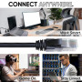 Mr. Tronic Câble Ethernet 10m, Reseau LAN Cat 6 Haut Debit Pour une Connexion Internet Rapide et Fiable | Câble Ethernet Connect