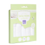 Bambino Mio, Lingettes bébé lavables Extra+, Saines, Zéro déchet, Deux utilisations, Lot de 10, Neige - L'emballage peut varier