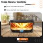 ESOHOT Gamelle Chauffante,120W Lunch Box Chauffante Modèle de Chauffage Ultra-Rapide 12V/24V/230V Boite Chauffante Repas pour Vo