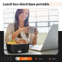 ESOHOT Gamelle Chauffante,120W Lunch Box Chauffante Modèle de Chauffage Ultra-Rapide 12V/24V/230V Boite Chauffante Repas pour Vo