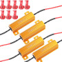 Gebildet Lot de 4 résistances de Charge 50 W 6 ohm pour Ampoule LED - Correction Rapide du Code d'erreur de clignotement du Clig