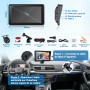 CarPlay Voiture, Portable CarPlay & Android Auto sans Fil, 7 Pouces Ecran Tactile avec Caméra de Recul,Autoradio Portable avec A