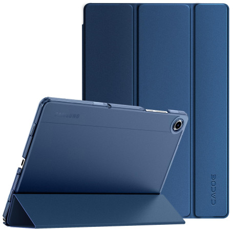 CACOE Coque pour Samsung Galaxy Tab A11+ Plus 2025/ A9+ Plus 11 Zoll, Etui arrière Mate Translucide Ultra-Fine, Bleu foncé