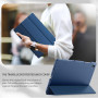 CACOE Coque pour Samsung Galaxy Tab A11+ Plus 2025/ A9+ Plus 11 Zoll, Etui arrière Mate Translucide Ultra-Fine, Bleu foncé