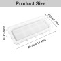 CHENGCKJ Moule en silicone rectangulaire grand avec bord - Moule en silicone pour bricolage, bijoux, porte-savon, plateau à frui