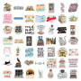 Lot de 100 autocollants autocollant stickers sticker scrapbooking aesthetic ordinateur portable kindle Téléphone La tasse Le cof