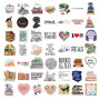 Lot de 100 autocollants autocollant stickers sticker scrapbooking aesthetic ordinateur portable kindle Téléphone La tasse Le cof