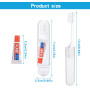 10 Brosse à Dents avec Dentifrice, Brosses à Dents de Voyage Portable, Mini Brosse à Dents Pliable, Forfait Individuel Kit Voyag