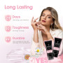 ROSALIND Rose Extension D'ongles En Gel, Pearl Pink Poly Gel Art Design, 80ml Ensemble Épaississant Builder Facile DIY pour Salo