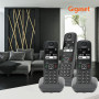 Gigaset A695 Trio - téléphone DECT sans Fil - 3 combinés avec Grand écran à Haut Contraste - Excellente qualité Audio - Fonction