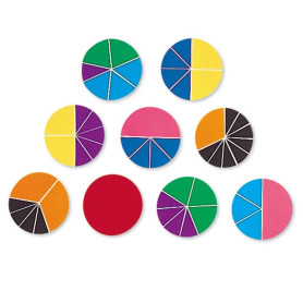 Learning Resources Cercles de Fractions Deluxe en Mousse Souple aux Couleurs de l'arc-en-Ciel