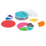 Learning Resources Cercles de Fractions Deluxe en Mousse Souple aux Couleurs de l'arc-en-Ciel