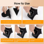 Masseur de pieds 3 en 1 - Appareil de massage pour neuropathie, portable, électrique, rechargeable par USB, avec 3 modes, 5 nive