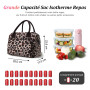 AOTM Sac isotherme Repas Femmes, 12L Grande Lunch Box Isotherme, Sac Réutilisable Imperméable avec Bandeoulière pour Filles et A