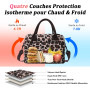 AOTM Sac isotherme Repas Femmes, 12L Grande Lunch Box Isotherme, Sac Réutilisable Imperméable avec Bandeoulière pour Filles et A