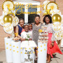 iZoeL Decoration Communion Ma Premiere Communion Garcon Fille Ballon Communion Guirlande Etoile 4 m Gateau Décoration Or - Decor