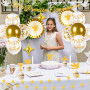 iZoeL Decoration Communion Ma Premiere Communion Garcon Fille Ballon Communion Guirlande Etoile 4 m Gateau Décoration Or - Decor