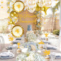 iZoeL Decoration Communion Ma Premiere Communion Garcon Fille Ballon Communion Guirlande Etoile 4 m Gateau Décoration Or - Decor