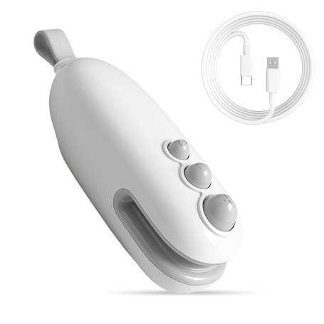 Mini Scelleur de Sacs 2 en 1 avec Cutter, Scellant Thermique Rechargeable USB en Plastique ABS, Appareil Portatif pour Stockage 