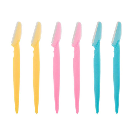 Rasoir à sourcils de sécurité pour le visage - Outil de dermaplaning exfoliant pour femmes et hommes