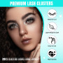 Lot de 320 extensions de cils 40D - Extensions de cils individuelles - Pour la maison