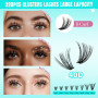 Lot de 320 extensions de cils 40D - Extensions de cils individuelles - Pour la maison