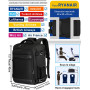 KLOSTAIN Sac a Dos Voyage Cabine Avion 40x20x25 Bagage Cabine pour Ryanair 20 L Femme Homme sous Siège Bagage à Main Petit Sac à