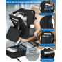 KLOSTAIN Sac a Dos Voyage Cabine Avion 40x20x25 Bagage Cabine pour Ryanair 20 L Femme Homme sous Siège Bagage à Main Petit Sac à