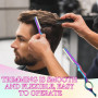 Rasoir de Coiffure, Rasoir de Coupe Cheveux Texturisant, Rasoir Amincissant pour Barbier, Rasoir à Effiler Couche Coupe Rasoir P