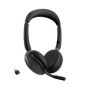 Jabra Evolve2 65 Flex Casque Avec fil &sans fil Arceau Bureau/Centre d'appels Bluetooth Noir