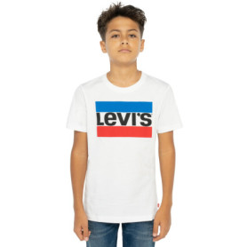 T-Shirt à manches courtes enfant Levi's Sportswear Logo Blanc